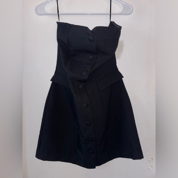 NWT H&M Strapless Black Mini Dress - Picture 6 of 6